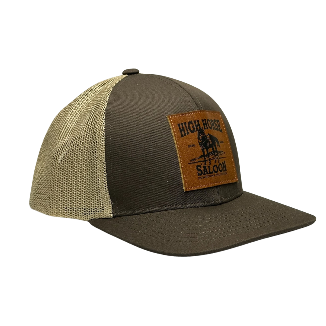 High Horse Saloon Authentic Leather Patch Hat