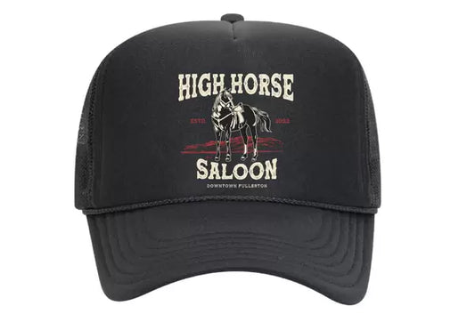 High Horse Black Trucker Hat