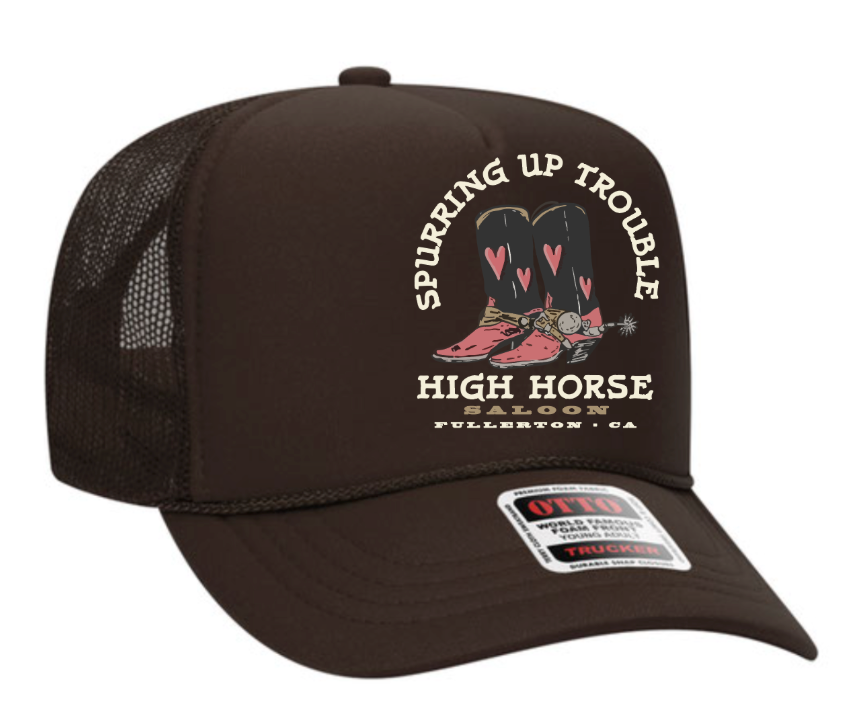 Spurring Up Trouble Trucker Hat