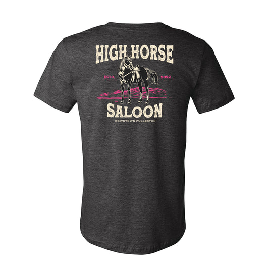 High Horse Pink Charcoal Tee