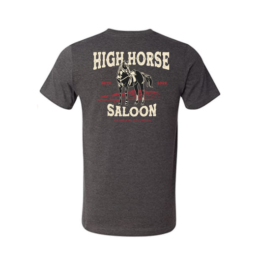 High Horse Saloon Charcoal Tee
