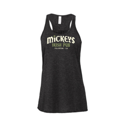Mickey's Irish Pub Charcoal Women's Racerback Tank