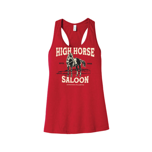 High Horse Saloon Women's Red Tank